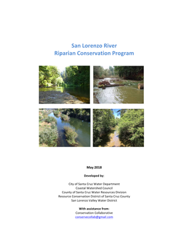 San Lorenzo River Riparian Conservation Program