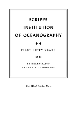 Scri Pps Institution of Oceanography