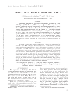 Optimal Trajectories to Kuiper Belt Objects