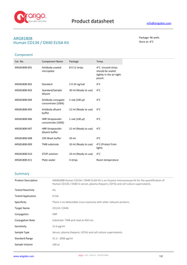 Human CD134 / OX40 ELISA Kit (ARG81808)