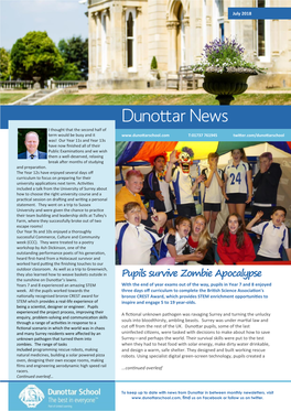 Dunottar Newsletter July 2018
