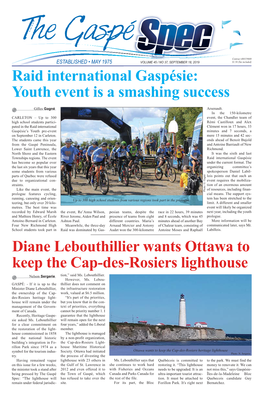Raid International Gaspésie: Youth Event Is a Smashing Success Diane