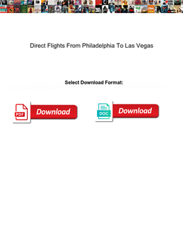 Direct Flights from Philadelphia to Las Vegas