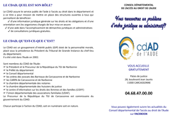 Permanences Du CDAD