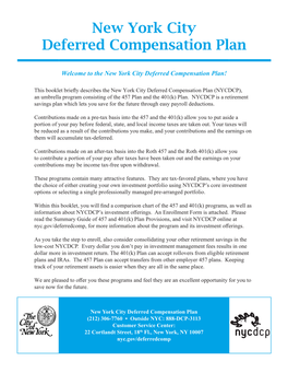 New York City Deferred Compensation Plan