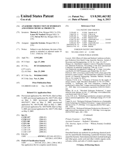 (12) United States Patent (10) Patent No.: US 8,501,463 B2 Cox Et Al