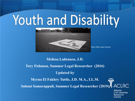Educational Module on Youth and Disabilities