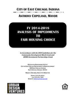 Fy 2014-2018 Analysis of Impediments to Fair Housing Choice