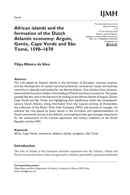 Arguin, Gorée, Cape Verde and São Tomé, 1590–1670
