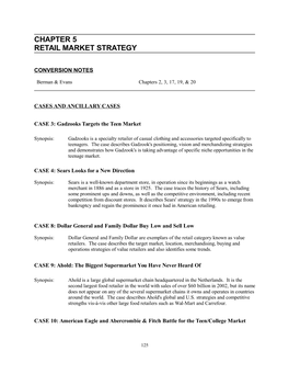 Chapter 5 Retail Market Strategy