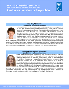 Speaker and Moderator Biographies