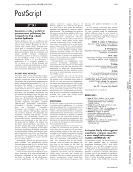 Tympanic Measurement of Body Temperature in Stroke Patients