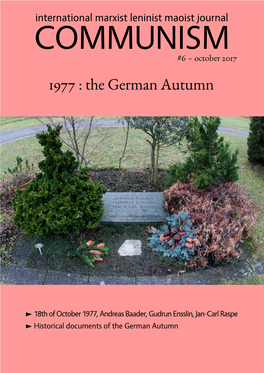 1977 : the German Autumn