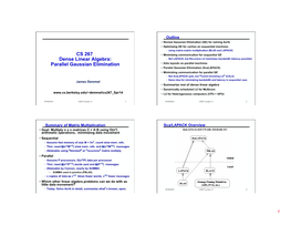 Parallel Gaussian Elimination