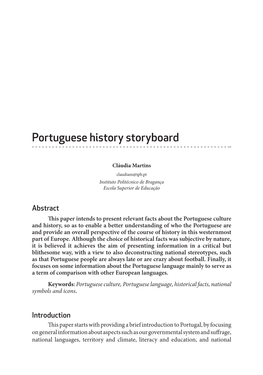 Portuguese History Storyboard