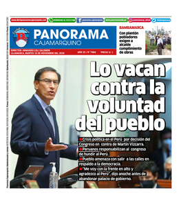 Crisis Política En El Perú Por Decisión Del Congreso En Contra De Martín