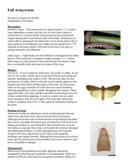 Fall Armyworm