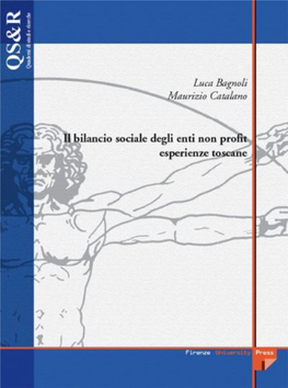 Bilancio Sociale Degli Enti Non Profit Esperienze Toscane