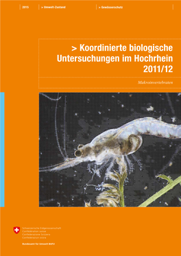 Koordinierte Biologische Untersuchungen Im Hochrhein 2011/12