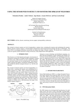 Using the Sensor Web to Detect and Monitor the Spread of Wild Fires
