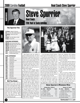 2009 Carolinafootball Head Coach Steve Spurrier
