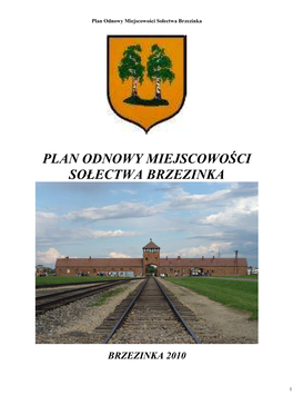 Plan Odnowy Miejscowości Sołectwa Brzezinka