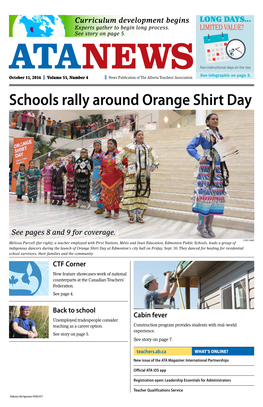 Schools Rally Around Orange Shirt Day