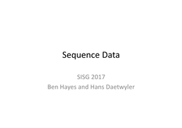 Sequence Data