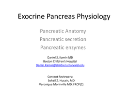 Pancreas and Fat/Lipid Digestion
