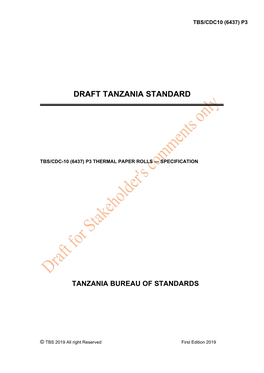 Tanzania Bureau of Standards