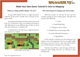 1 Make Your Own Game Tutorial II: Intro to Mapping