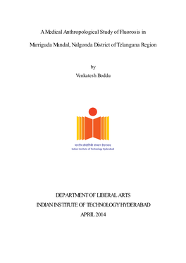 A Medical Anthropological Study of Fluorosis in Marriguda Mandal