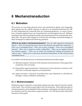6 Mechanotransduction