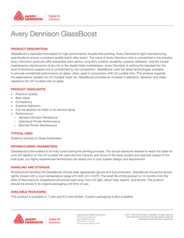 Avery Dennison Glassboost