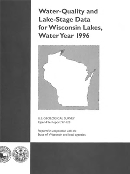 Water-Quality and Lake-Stage Data for Wisconsin Lakes, Water Year 1996