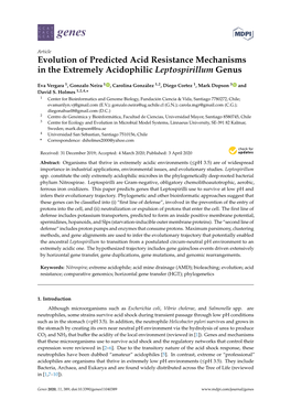 Evolution of Predicted Acid Resistance Mechanisms in the Extremely Acidophilic Leptospirillum Genus