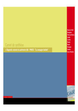 Carnet De Synthèse Rumegies > Diagnostic Raisonné Du Patrimoine Bâti - PNRSE - 