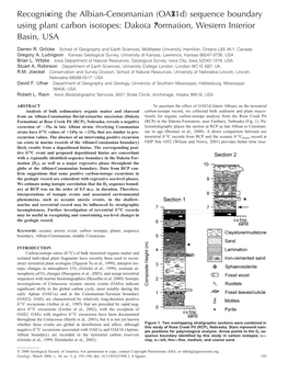 Recognizing the Albian-Cenomanian (Oae1d) Sequence Boundary Using Plant Carbon Isotopes: Dakota Formation, Western Interior Basin, USA