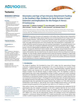 Kinematics and Age of Syn-Intrusive Detachment Faulting in The