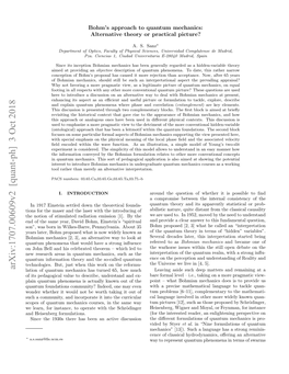 Arxiv:1707.00609V2 [Quant-Ph] 3 Oct 2018