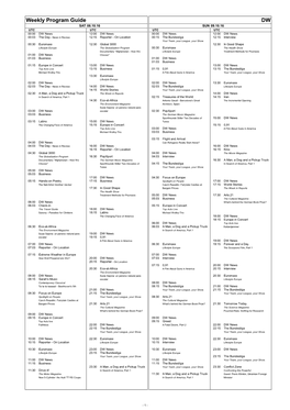 Wochenvorschauen KW40+41