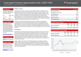 Vinacapital Vietnam Opportunity Fund (AIM: VOF) Investment Manager’S Monthly Update 30 June 2014