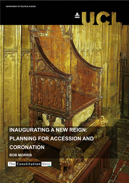 Planning for Accession and Coronation