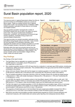 Surat Basin Population Report, 2020