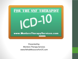 ICD-10 for Procrastinators