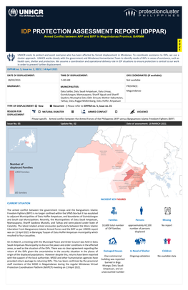 Armed Conflict Between AFP and BIFF in Maguindanao Province, BARMM