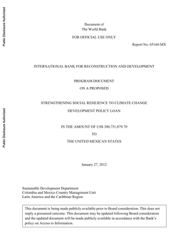 World Bank Document