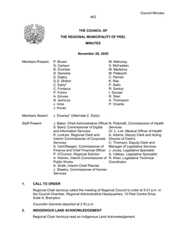 2020 11 26 Regional Council Minutes.Pdf