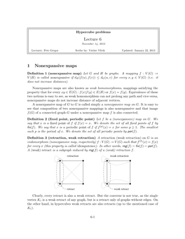 Lecture 6 1 Nonexpansive Maps