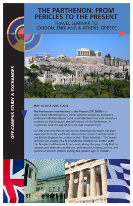 The Parthenon: from Pericles to the Present